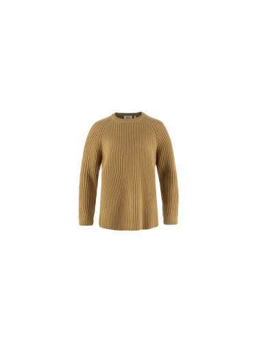 Fjällräven Övik Rib Sweater W Brown Жени - Суитшърти и блузи с качулка Fjällräven - Кафяв - F14600183-232-S - Size: S