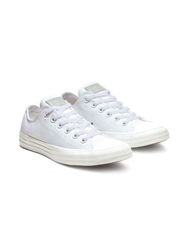 Converse Chuck Taylor All Star White Monochrome Unisex - Спортни обувки Converse - Бял - 1U647-10UK - Size: 10