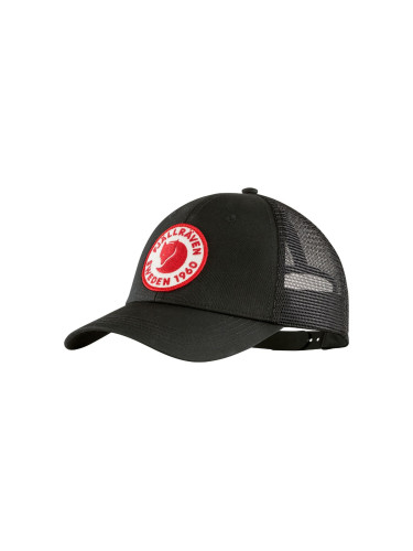 Fjällräven 1960 Logo Cap Black Unisex - Шапки Fjällräven - Черен - F78138-550-S/M - Size: S/M