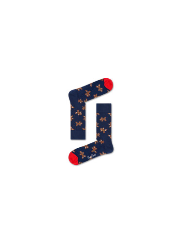 Happy Socks Gingerbread Man Sock Мъже - Чорапи Happy Socks - Син - GIN01-6000-4-7 - Size: 4-7