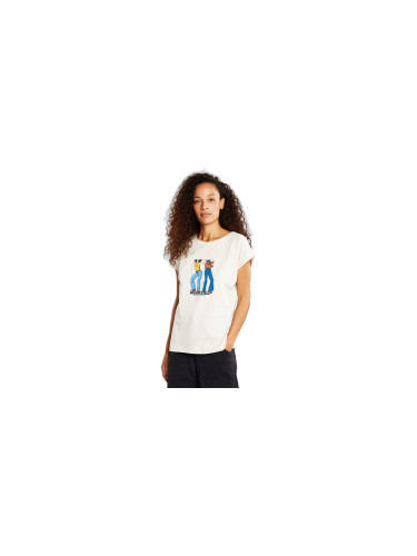 Dedicated T-shirt Visby Dance First Oat White Жени - Тениски Dedicated - Бял - 20466-L - Size: L