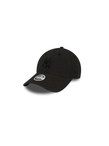 New Era New York Yankees Womens Bubble Stitch Black 9FORTY Adjustable Cap Unisex - Шапки New Era - Черен - 60434990-One-size - Size: One size