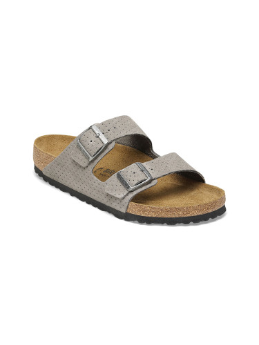 Birkenstock Arizona BS Suede Embossed Regular Fit Unisex - Сандали Birkenstock - Сив - 1026988-3.5 - Size: 3.5