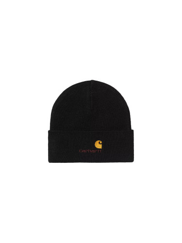 Carhartt WIP American Script Beanie Black Unisex - Шапки Carhartt WIP - Черен - I034235_89_XX-One-size - Size: One size