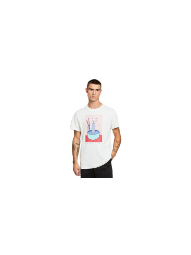 Dedicated T-shirt Stockholm Noodle Off-White Мъже - Тениски Dedicated - Бял - 18238-XL - Size: XL
