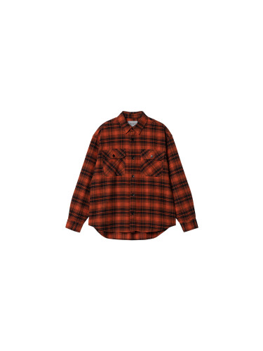 Carhartt WIP L/S Krenz Shirt Brick Мъже - Риза Carhartt WIP - Червен - I032271_1P9_XX-L - Size: L