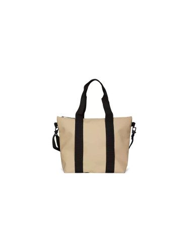 Rains Tote Bag Mini Sand Unisex - Раници и чанти Rains - Светло кафяв - 14160-24-One-size - Size: One size