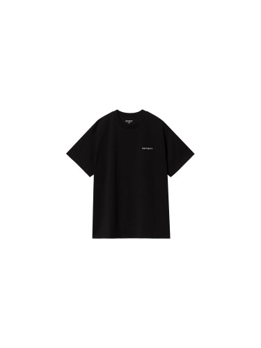 Carhartt WIP S/S Script Embroidery T-Shirt Black Мъже - Тениски Carhartt WIP - Черен - I030435_0D2_XX-L - Size: L