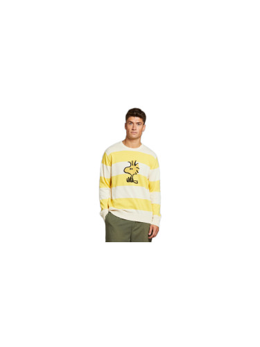 Dedicated Sweater Mora Woodstock Stripe Yellow Мъже - Суитшърти и блузи с качулка Dedicated - Жълт - 18545-L - Size: L