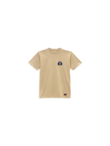 Vans Outdoor Club T-Shirt Unisex - Тениски Vans - Светло кафяв - VN0000M5YUU-M - Size: M