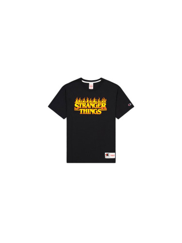 Champion x Stranger Things Men´s T-Shirt Black 217791-KK007 Мъже - Тениски Champion - Черен - 217791-KK007-L - Size: L
