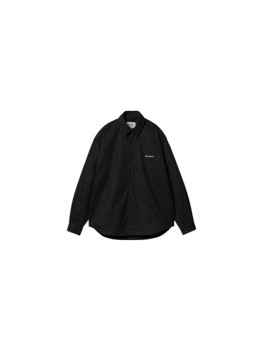 Carhartt WIP L/S Module Script Shirt/ Black Мъже - Риза Carhartt WIP - Черен - I033768_0D2_01-M - Size: M