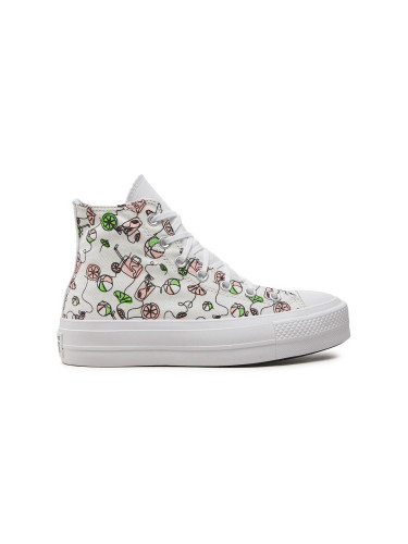Converse Chuck Taylor All Star Lift Platform High Top Жени - Спортни обувки Converse - Бял - A07561C-4.5 - Size: 4.5