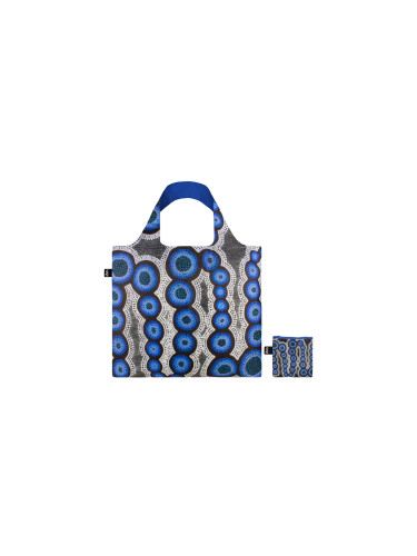 Loqi Kirsten Nangala Egan - Water Dreaming Blue Recycled Bag Unisex - Раници и чанти LOQI - Многоцветен - KE.WD-One-size - Size: One size