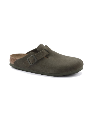 Birkenstock Boston Suede Leather Regular Fit Green 1024721 Жени - Сандали Birkenstock - Зелен - 1024721-2.5 - Size: 2.5