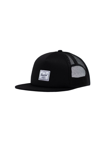 Herschel Supply Whaler Cap Mesh Black Unisex - Шапки Herschel Supply - Черен - 1047-1710-One-size - Size: One size