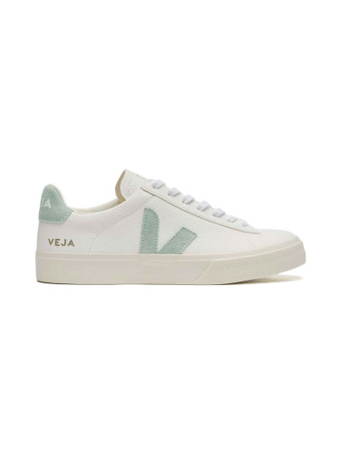 Veja Campo Chromefree Leather White Matcha Жени - Спортни обувки Veja - Бял - CP0502485A-4.5 - Size: 4.5