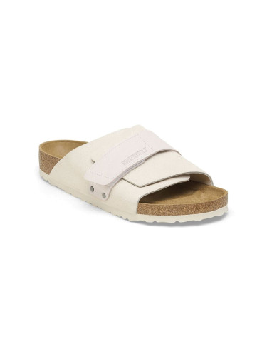 Birkenstock Kyoto Nubuck Suede Leather Regular Fit Offwhite Unisex - Сандали Birkenstock - Offwhite - 1024535-2.5 - Size: 2.5