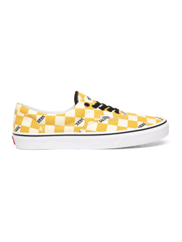Vans Ua Era (Big Check)Ylk Ylw/Tr Wht Unisex - Спортни обувки Vans - Оранжев - VN0A4U39WYT-10.5 - Size: 10.5
