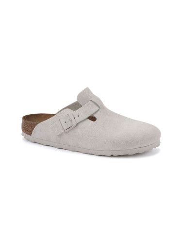 Birkenstock Boston Suede Leather Regular Fit Grey 1024731 Мъже - Сандали Birkenstock - Сив - 1024731-3.5 - Size: 3.5