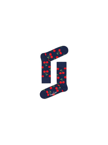 Happy Socks Cherry Sock Unisex - Чорапи Happy Socks - Черен - CHE01-6050-4-7 - Size: 4-7