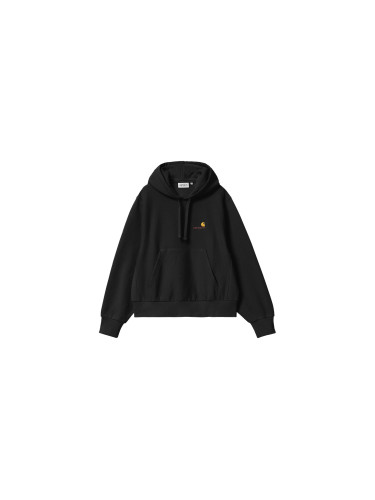 Carhartt WIP W' HD American Script Sweat Black Жени - Суитшърти и блузи с качулка Carhartt WIP - Черен - I033650_89_XX-L - Size: L