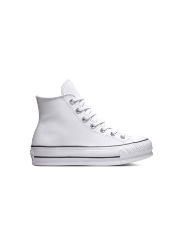 Converse Chuck Taylor All Star Platform Leather High-Top Жени - Спортни обувки Converse - Бял - 561676C-3.5 - Size: 3.5