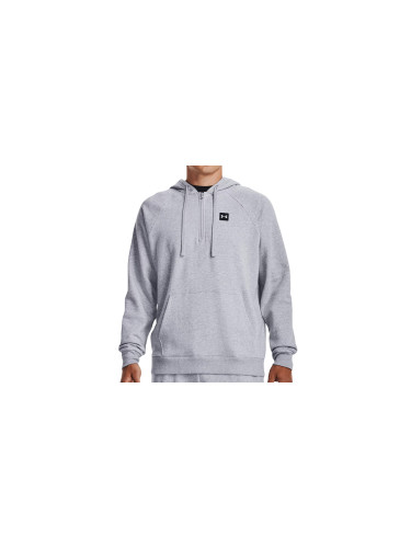 Under Armour M Rival Fleece ½ Zip Hoodie Мъже - Суитшърти и блузи с качулка Under Armour - Сив - 1373371-011-L - Size: L