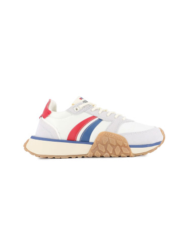 Palladium Troop Runner Flame White Chili Blue M Мъже - Спортни обувки Palladium - Бял - 74487-160-M-10.5 - Size: 10.5