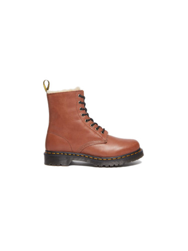 Dr. Martens 1460 Serena Faux Fur Leather Boots Жени - Обувки Dr. Martens - Кафяв - DM27782225-3 - Size: 3