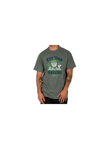 IrieDaily Eat Greens Tee Мъже - Тениски IrieDaily - Зелен - 114B533-467-L - Size: L