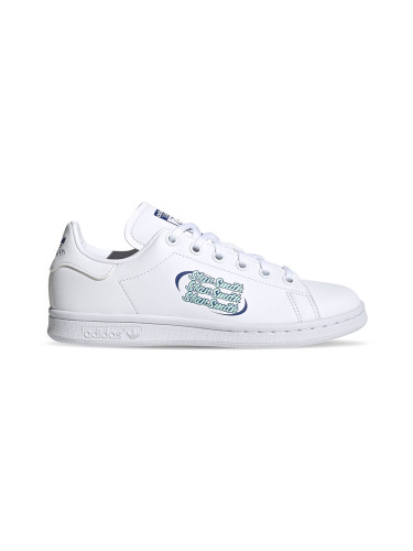 adidas Stan Smith Junior White FX5989 Жени,Деца - Спортни обувки adidas Originals - Бял - FX5989-4 - Size: 4