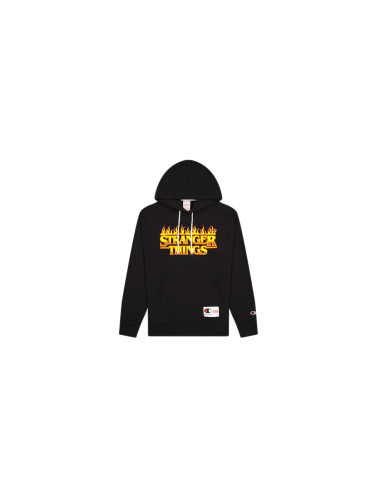 Champion x Stranger Things Hoodie Мъже - Суитшърти и блузи с качулка Champion - Черен - 217780-KK003-L - Size: L
