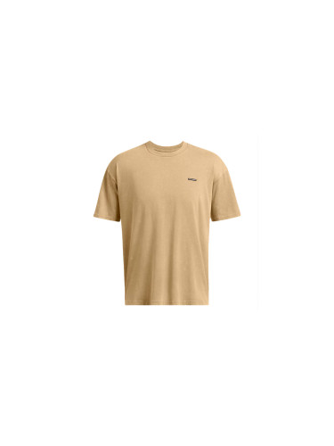 Under Armour M Icon Heavyweight Oversized Logo Wash Short Sleeve Мъже - Тениски Under Armour - Кафяв - 1389147-263-L - Size: L