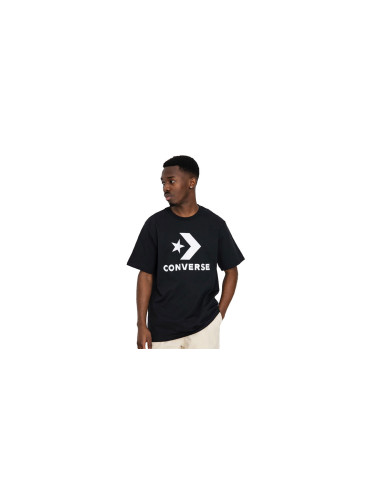 Converse Standard Fit Large Logo Star Chevron Tee Black Мъже - Тениски Converse - Черен - 10025458-A02-XS - Size: XS