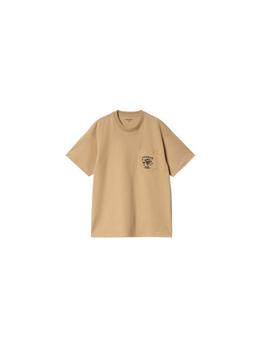 Carhartt WIP S/S Fragments Pocket T-Shirt Dusty H Brown Мъже - Тениски Carhartt WIP - Кафяв - I034407_0IA_XX-L - Size: L