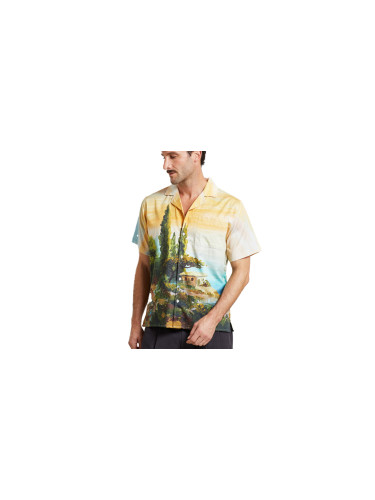 Dedicated Shirt Marstrand Oceanview Multi Color Мъже - Риза Dedicated - Многоцветен - 21883-L - Size: L