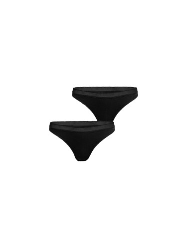 Bjorn Borg Core Thong 2-pack Жени - Бельо Björn Borg - Черен - 10000162_BW_MP001-L - Size: L