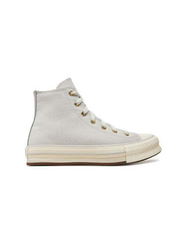 Converse Chuck Taylor All Star EVA Lift Platform Tonal Canvas High Top Жени,Деца - Спортни обувки Converse - Сив - A10382C-4.5 - Size: 4.5