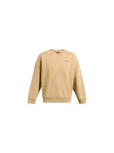 Under Armour M Icon Heavyweight Fleece Wash Oversized Crew Brown Мъже - Суитшърти и блузи с качулка Under Armour - Кафяв - 1386553-263-L - Size: L