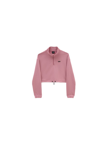 Vans Left Chest Half Zip Hoodie Pink Жени - Суитшърти и блузи с качулка Vans - Розов - VN0A4R97BD5-L - Size: L