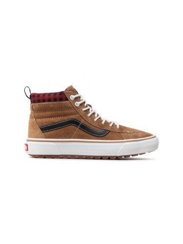 Vans SK8-HI MTE-1 Plaid Brown Мъже - Спортни обувки Vans - Кафяв - VN0A5HZYY49-4 - Size: 4