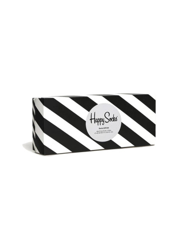 Happy Socks Black and White Gifts Box 4-Pack Unisex - Чорапи Happy Socks - Черен - XCBW09-9150-4-7 - Size: 4-7