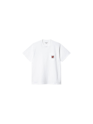 Carhartt WIP S/S Stretch Pocket T-Shirt White Мъже - Тениски Carhartt WIP - Бял - I031831_02_XX-S - Size: S