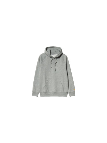 Carhartt WIP Carhartt Hooded Chase Sweat Grey Heather Мъже - Суитшърти и блузи с качулка Carhartt WIP - Лилав - I033661_00M_XX-L - Size: L