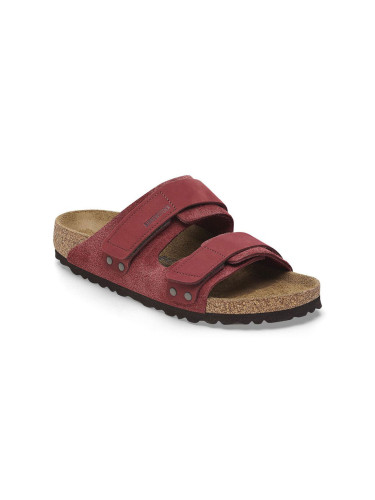 Birkenstock Uji Nubuck Leather Narrow Fit Unisex - Сандали Birkenstock - Бордо - 1028339-7.5 - Size: 7.5