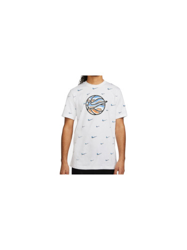 Nike Swoosh Ball T-shirt White Мъже - Тениски Nike - Бял - DO2250-100-L - Size: L