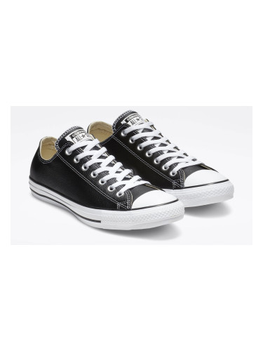Converse Chuck Taylor Leather Black Unisex - Спортни обувки Converse - Черен - 132174C-3 - Size: 3