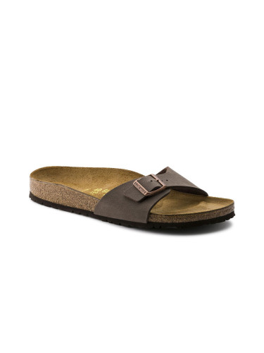 Birkenstock Madrid BF Nubuck Mocha Narrow Fit Unisex - Сандали Birkenstock - Кафяв - 40093-10.5 - Size: 10.5
