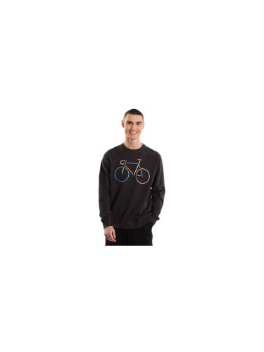 Dedicated Sweatshirt Malmoe Color Bike Charcoal Мъже - Суитшърти и блузи с качулка Dedicated - Сив - 18821-M - Size: M